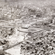 Clear-cutting neighborhoods in South Los Angeles to make way for the 10 Freeway in 1961. Photo via USC Libraries, Los Angeles Examiner Collection